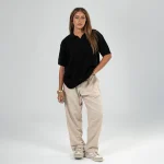 Unisex Relaxed Linen Pants – Beige