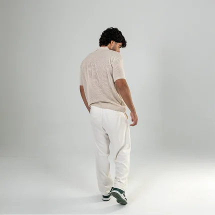 Depth Knit Polo – Beige